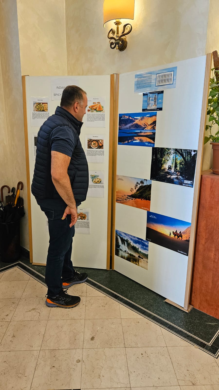 Exhibition on Indian Food and Natural Touristic Places at Embassy premises - 30 April 2024.