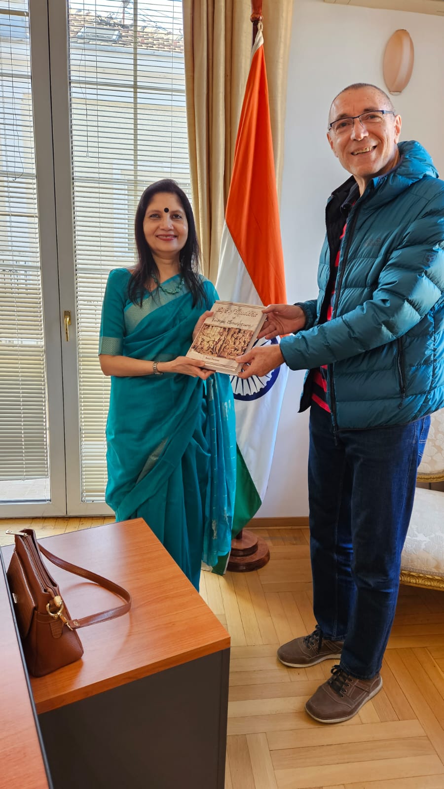 Embassy of India gifted books to the library of the Faculty of Philology in University of Belgrade, Theravada Buddhist Community Centre in Novisad, the Adligat Library, Museum of Serbian Literature Book and Travel Museum, Belgrade, to the Students and teachers of Branko Radicevic Elementary School, Belgrade and Maya Media, Belgrade to publicize Indian history, Culture and Tradition - 19 October 2023