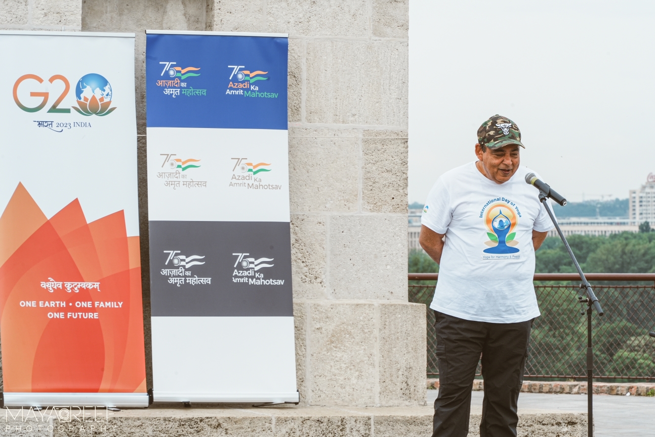 The Embassy of India in Belgrade celebrated 9th International Day of Yoga under AKAM under the iconic Victor Monument, Kalemegdan Fortress - 17 June 2023

