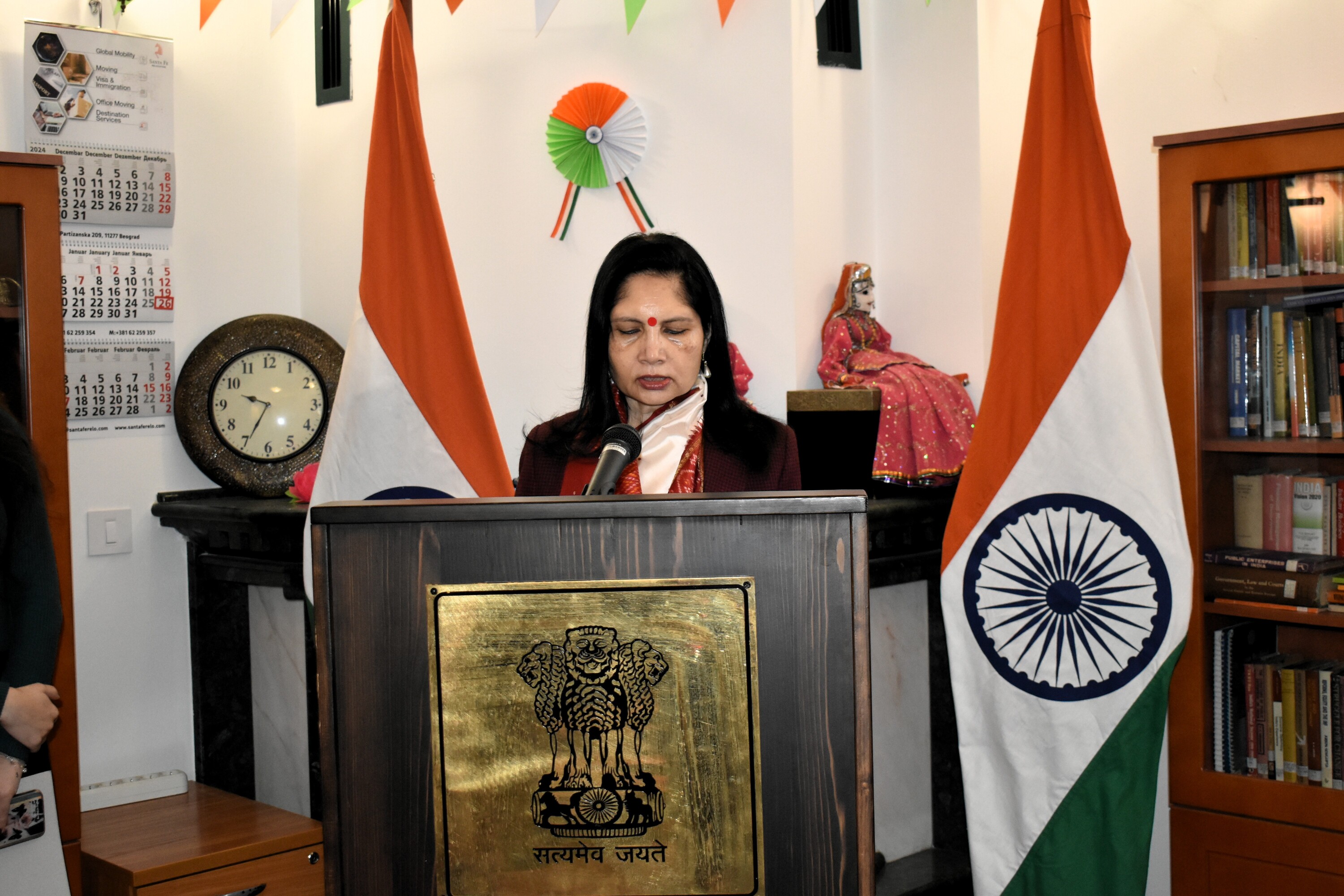 Embassy of India, Belgrade celebrated 76th Republic Day of India in the Chancery premises witnessed by Indian community and friends of India in Serbia on 26th January, 2025.
