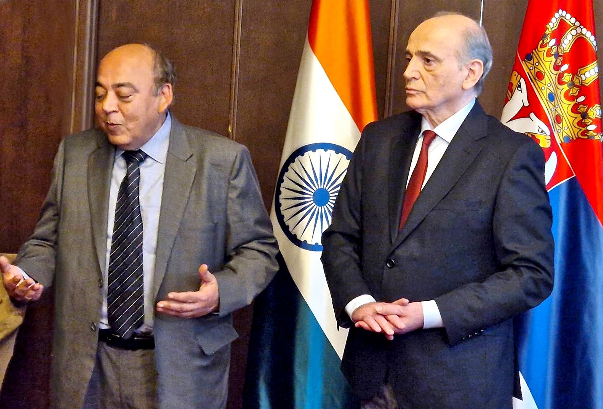 Ambassador Shri Sanjiv Kohli's meeting with Mr. Milan Krkobabic, Hon’ble Minister of Rural Welfare, Republic of Serbia - 23 March 2023