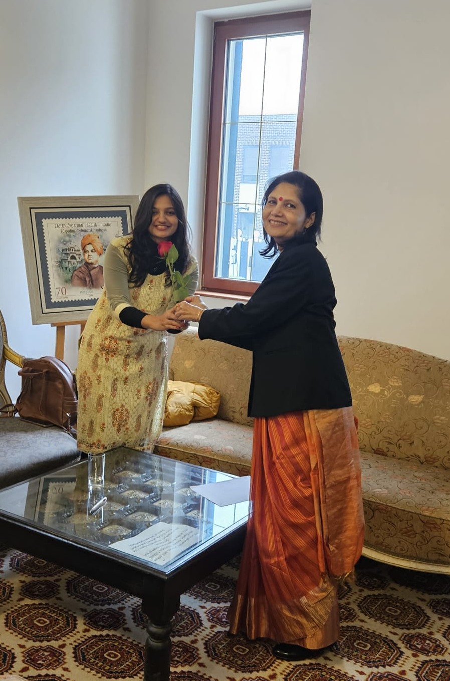 Embassy of India in Belgrade organized a welcome ceremony for Indian students in Embassy for the AY 2023-24 - 18 January 2024.